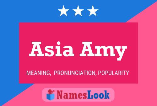 Asia Amy Namensposter