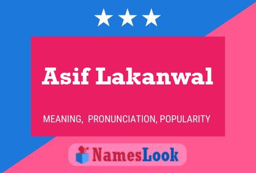 Asif Lakanwal Namensposter