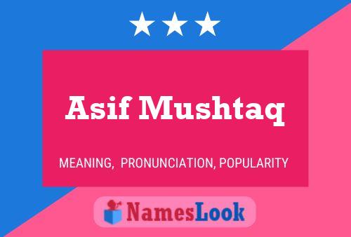 Asif Mushtaq Namensposter