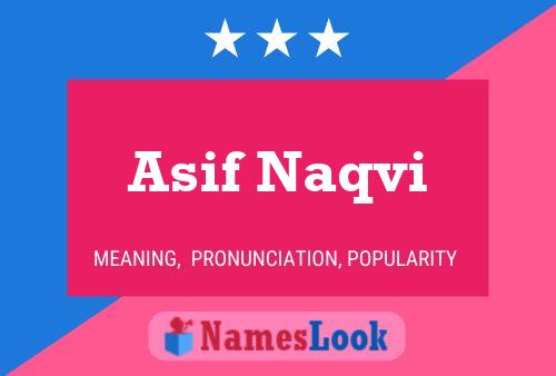 Asif Naqvi Namensposter