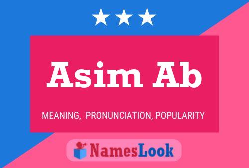 Asim Ab Namensposter