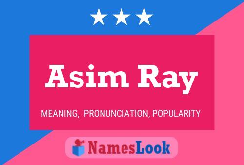 Asim Ray Namensposter