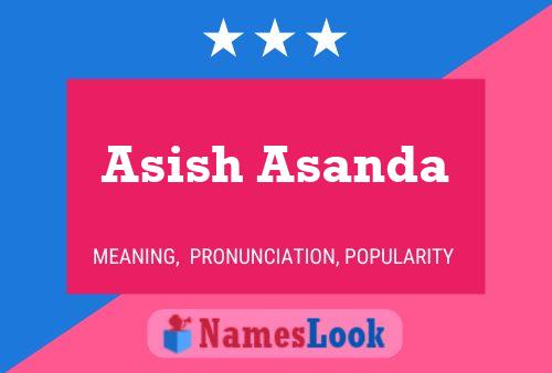 Asish Asanda Namensposter