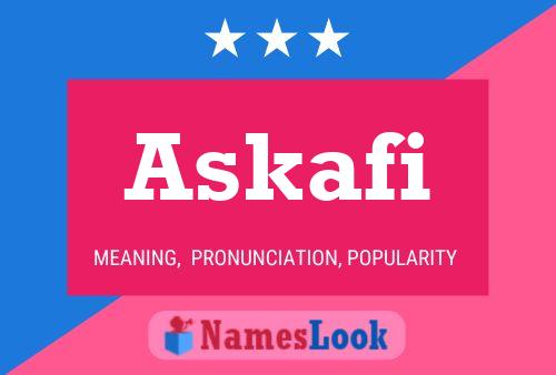 Askafi Namensposter