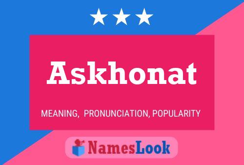 Askhonat Namensposter