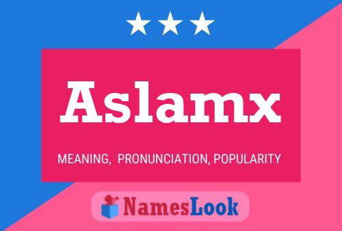 Aslamx Namensposter