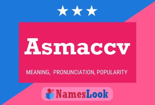 Asmaccv Namensposter