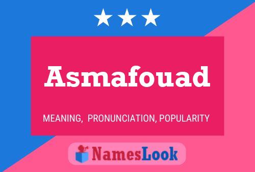 Asmafouad Namensposter