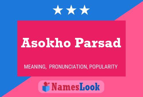 Asokho Parsad Namensposter