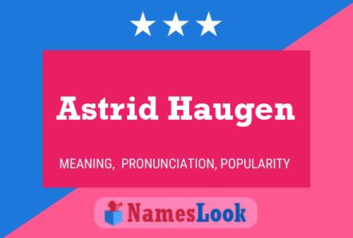 Astrid Haugen Namensposter