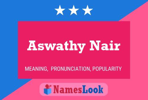 Aswathy Nair Namensposter