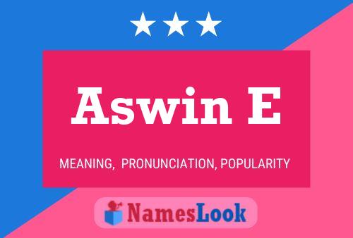 Aswin E Namensposter