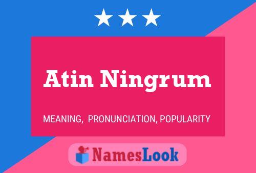 Atin Ningrum Namensposter