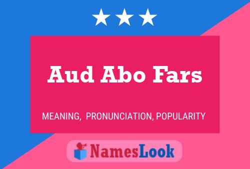 Aud Abo Fars Namensposter