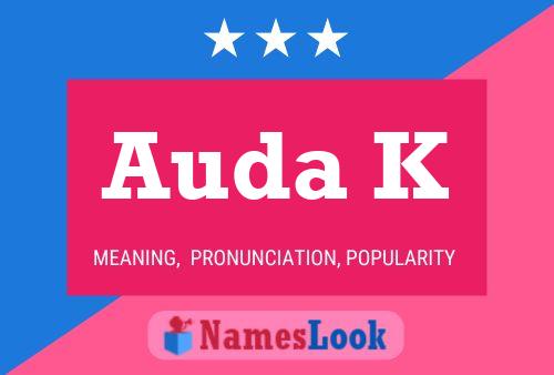 Auda K Namensposter