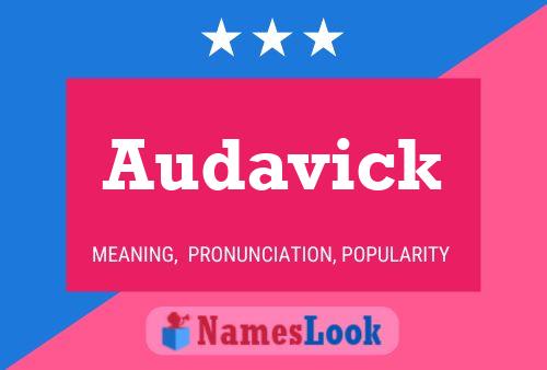 Audavick Namensposter