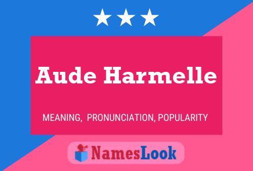 Aude Harmelle Namensposter