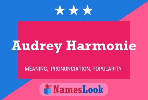 Audrey Harmonie Namensposter