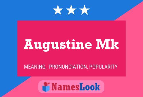 Augustine Mk Namensposter