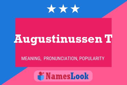 Augustinussen T Namensposter