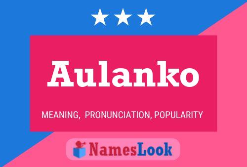 Aulanko Namensposter