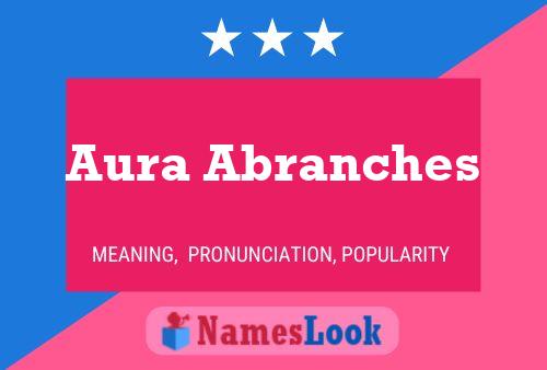 Aura Abranches Namensposter