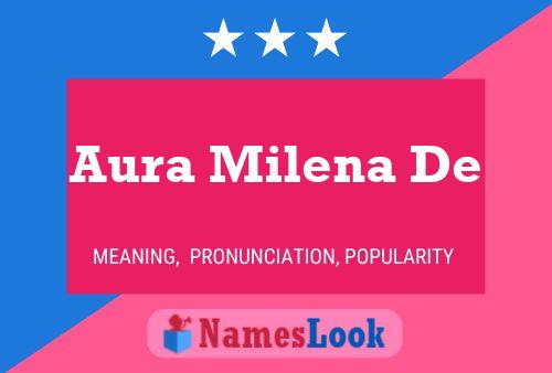 Aura Milena De Namensposter