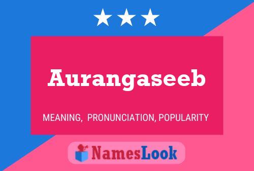 Aurangaseeb Namensposter