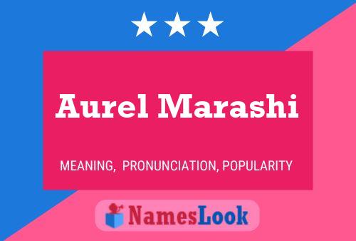 Aurel Marashi Namensposter