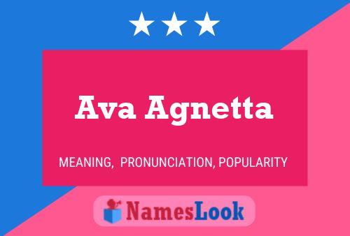 Ava Agnetta Namensposter