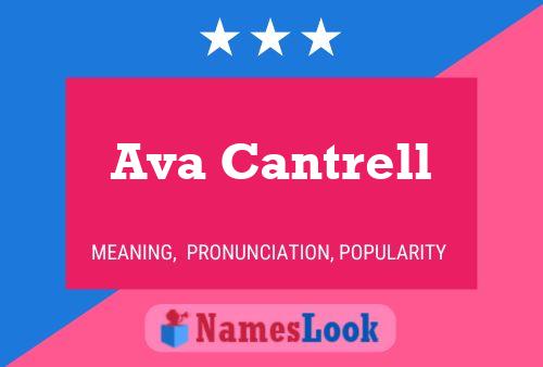 Ava Cantrell Namensposter