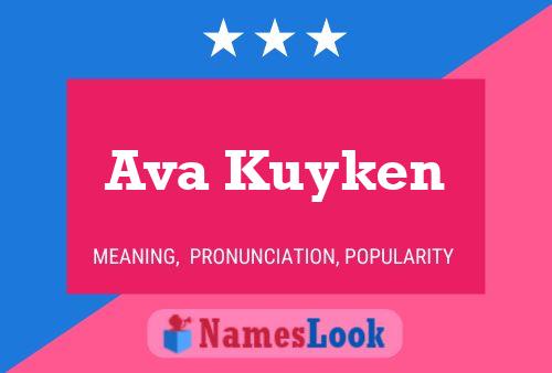 Ava Kuyken Namensposter