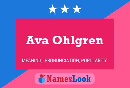 Ava Ohlgren Namensposter