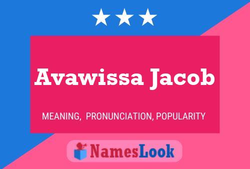 Avawissa Jacob Namensposter