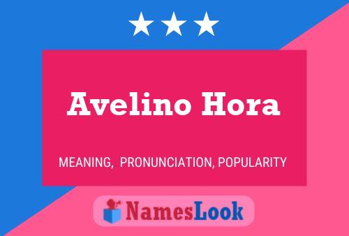 Avelino Hora Namensposter