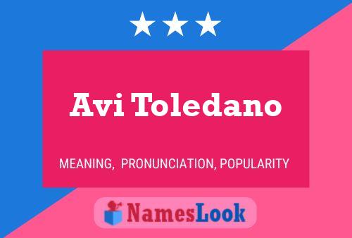 Avi Toledano Namensposter