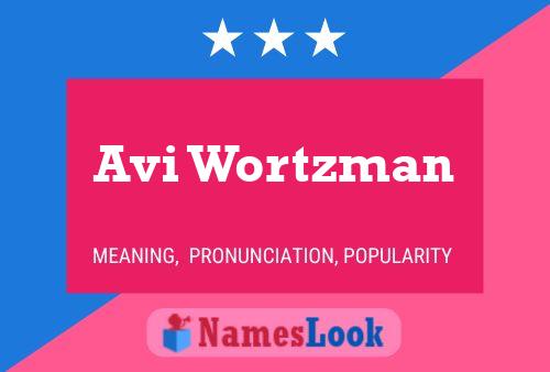 Avi Wortzman Namensposter