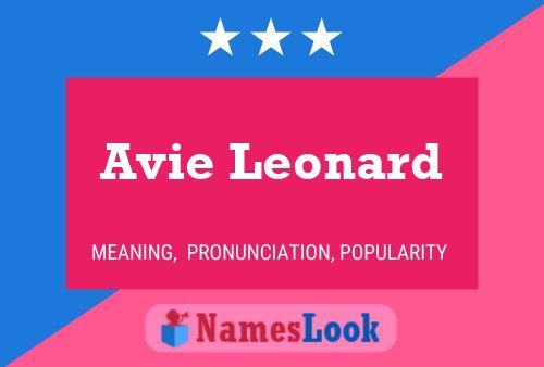 Avie Leonard Namensposter