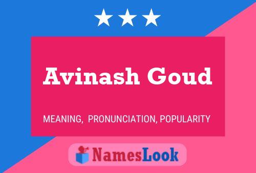 Avinash Goud Namensposter