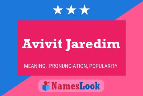 Avivit Jaredim Namensposter