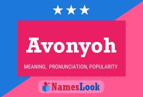 Avonyoh Namensposter