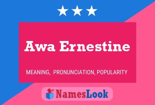 Awa Ernestine Namensposter