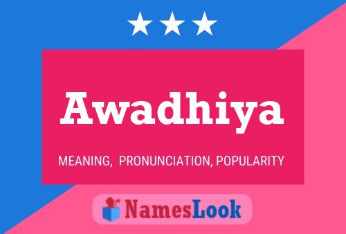 Awadhiya Namensposter