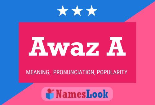 Awaz A Namensposter