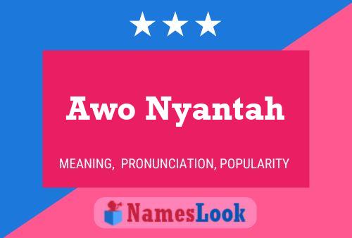 Awo Nyantah Namensposter