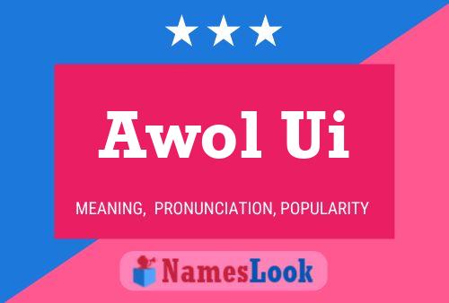 Awol Ui Namensposter