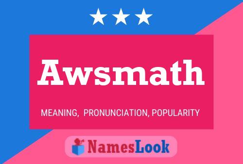 Awsmath Namensposter