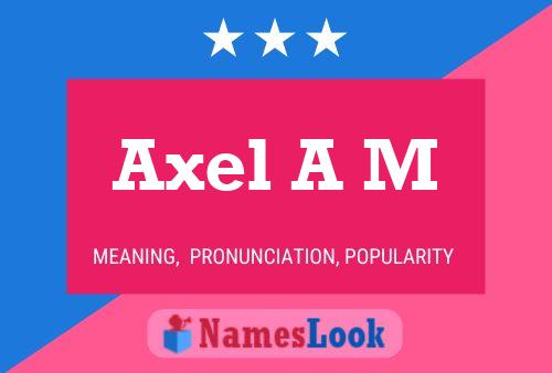 Axel A M Namensposter