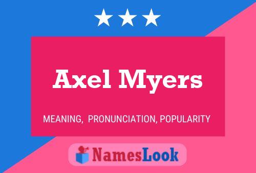 Axel Myers Namensposter