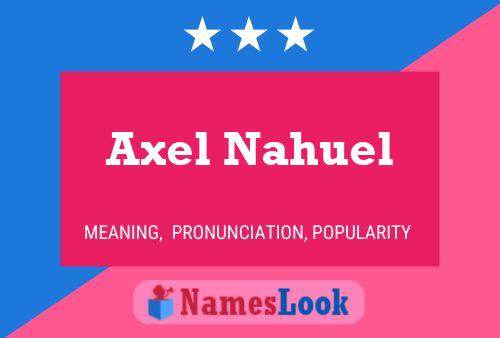 Axel Nahuel Namensposter